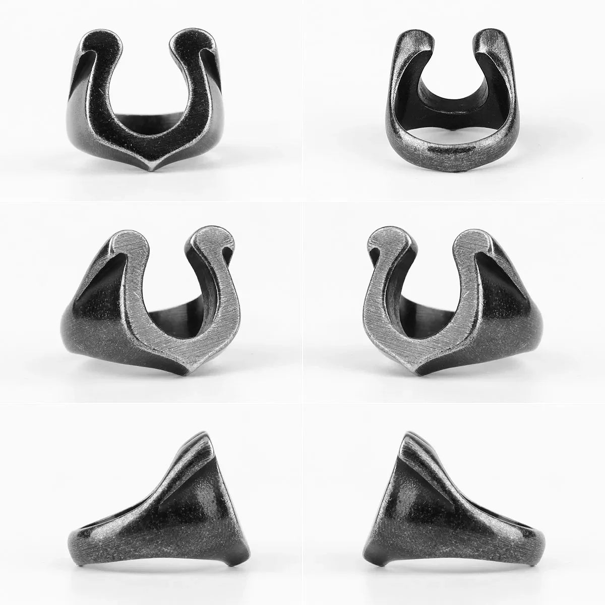 Real black horse shoe ring Dream Horse