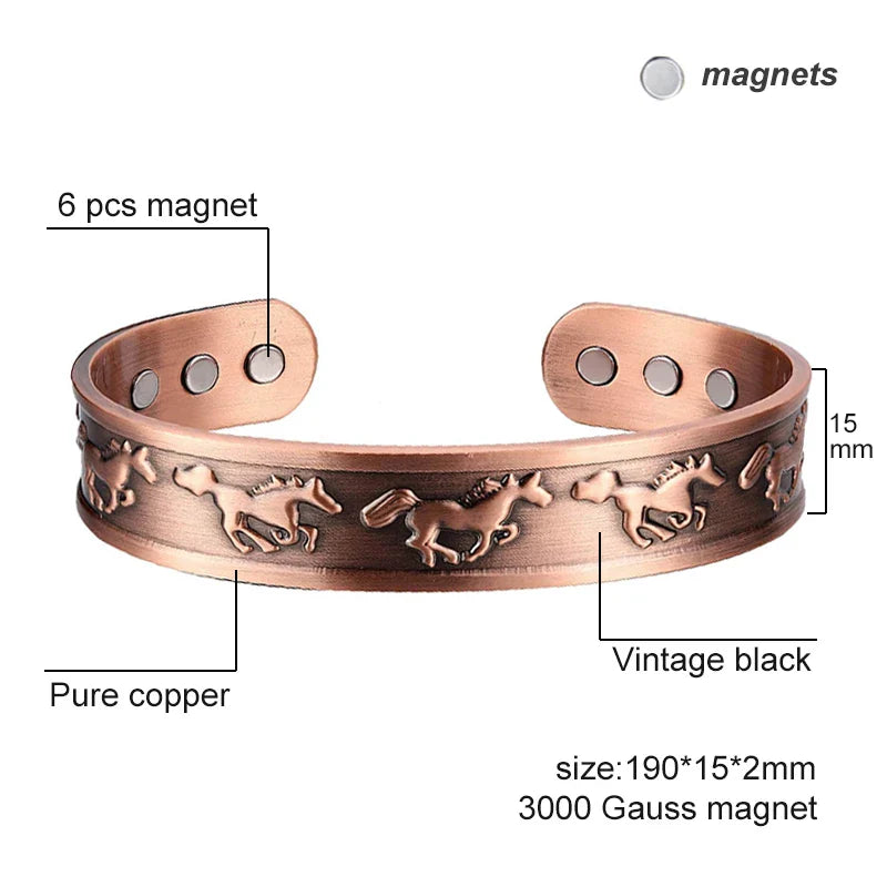 Copper horse bracelet Dream Horse