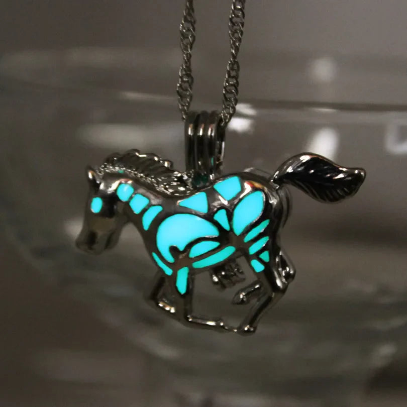 Blue horse necklace Dream Horse