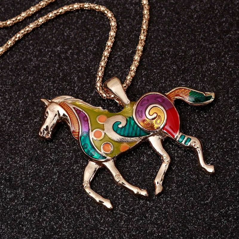 Horse necklace and earrings Dream Horse