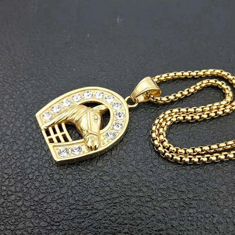Big horseshoe necklace Dream Horse