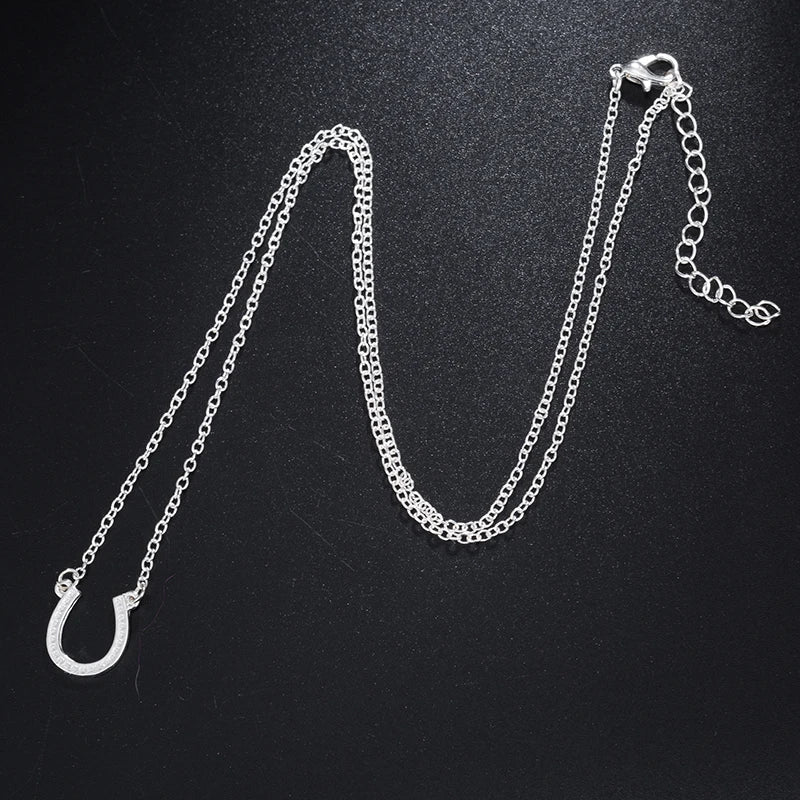 Horseshoe necklace men Dream Horse