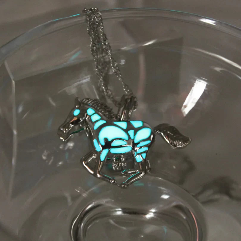 Blue horse necklace Dream Horse