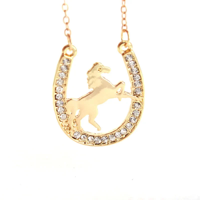 Gold horseshoe jewelry Dream Horse