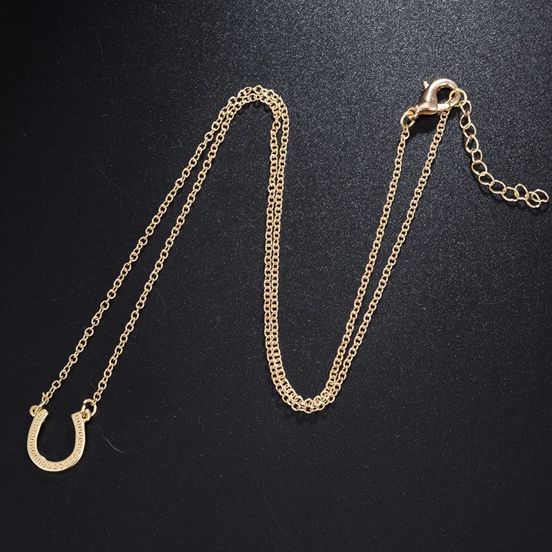 Horseshoe necklace men Dream Horse