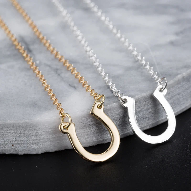 Horseshoe necklace men Dream Horse