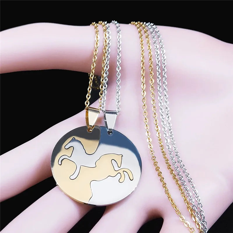 Horse friendship necklaces 2PCS Dream Horse