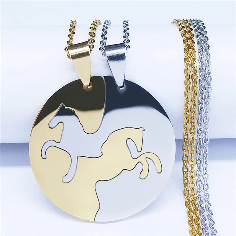 Horse friendship necklaces 2PCS Dream Horse