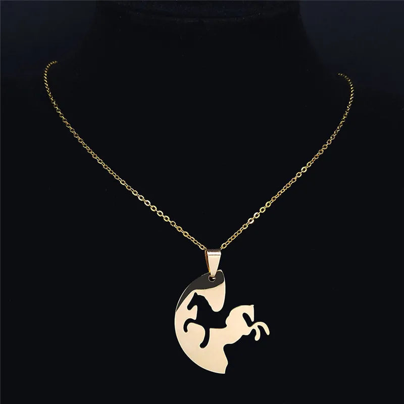 Horse friendship necklaces 2PCS Dream Horse