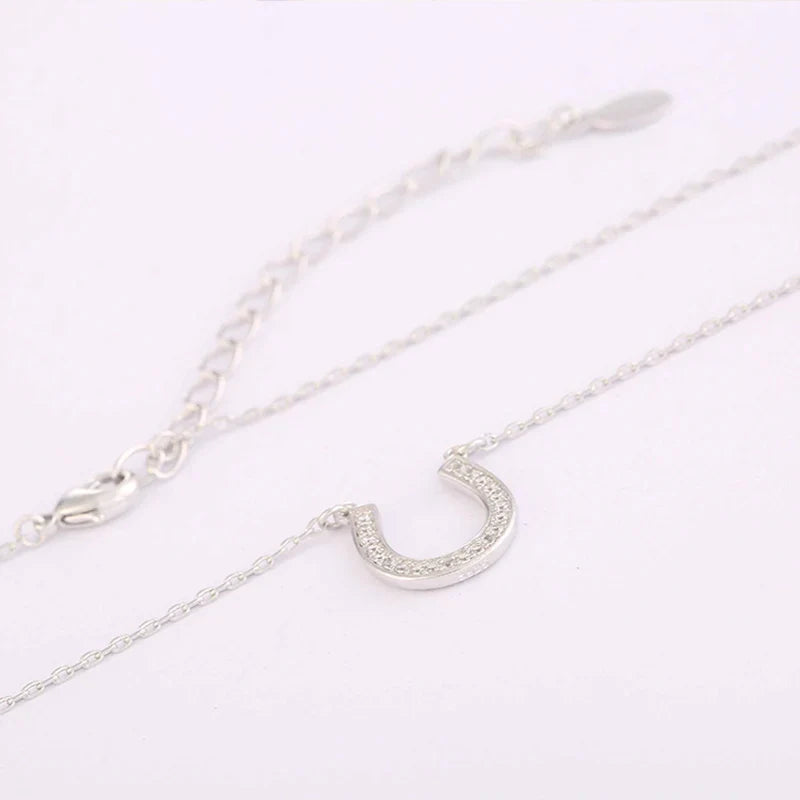Lucky horseshoe necklace silver Dream Horse