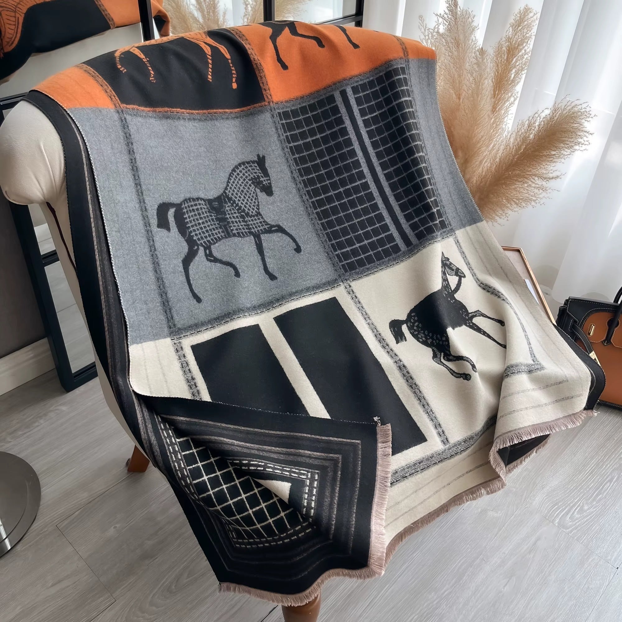Horse print scarf