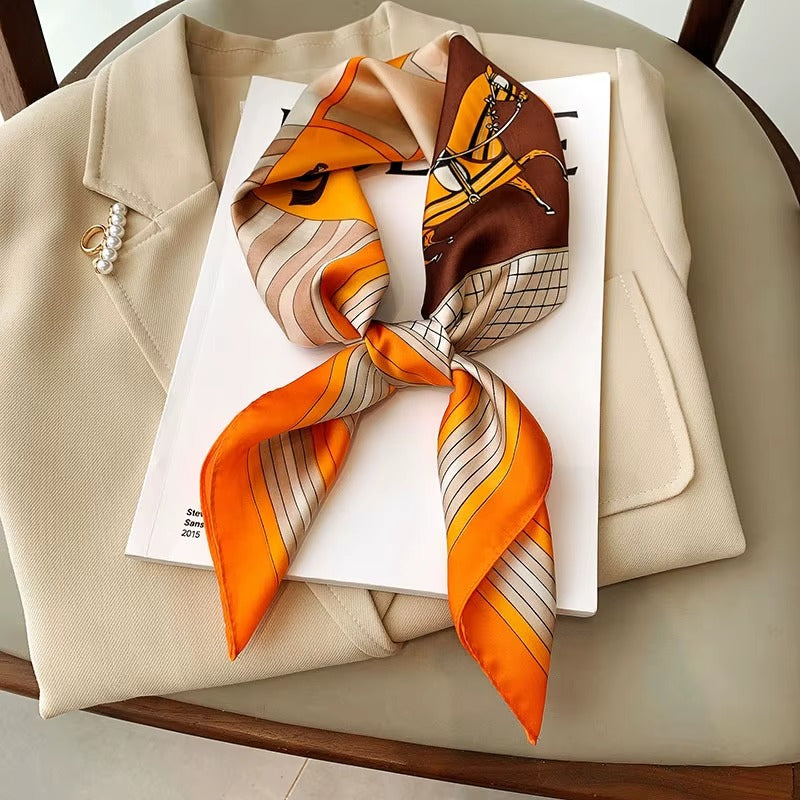 Horse silk scarf