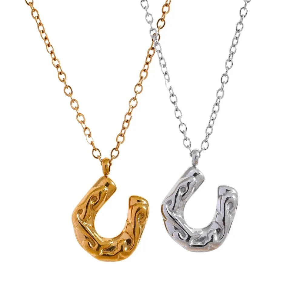 Horseshoe necklace for men Dream Horse