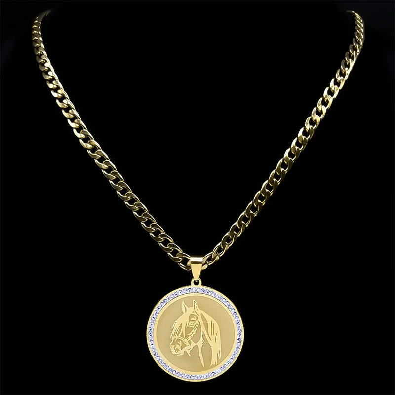 Horse medallion necklace Dream Horse