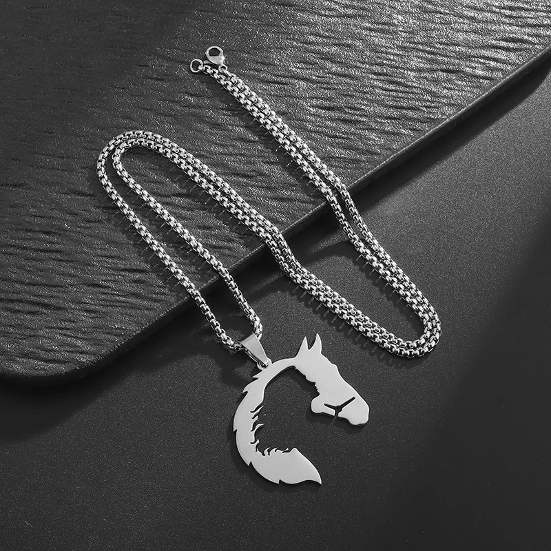 Silver horse pendant Dream Horse