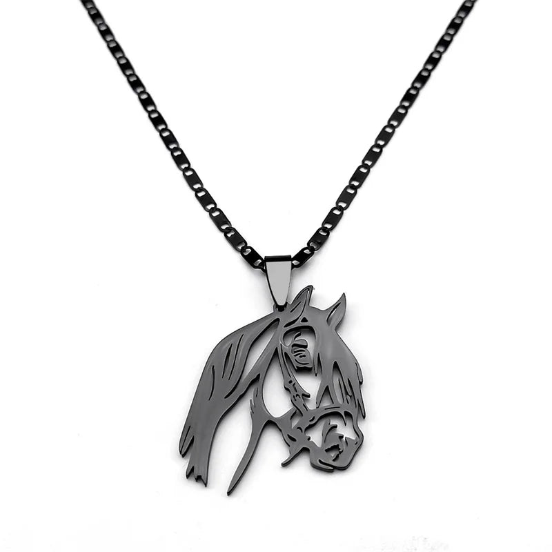 Black horse pendant Dream Horse
