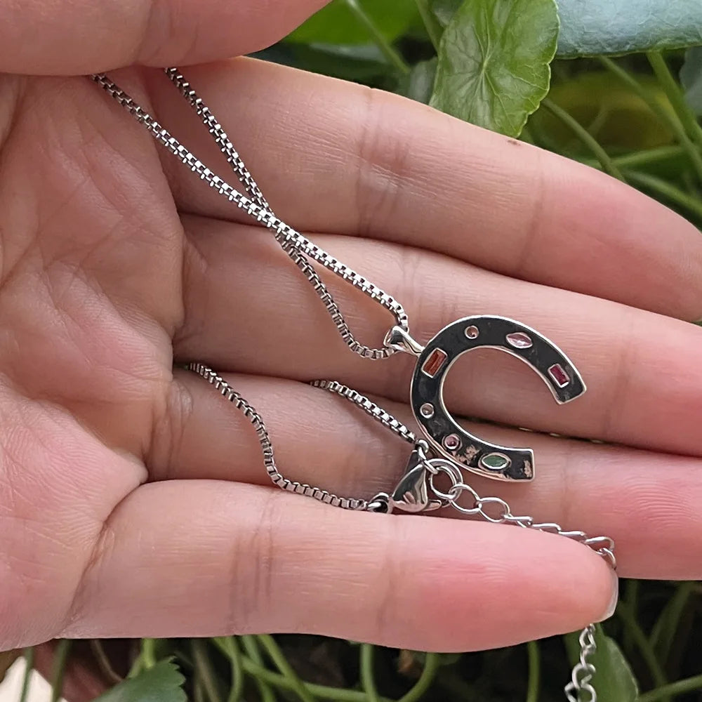 Horseshoe charm necklace Dream Horse