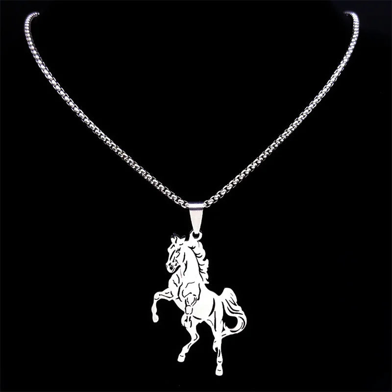 Jumping horse necklace Dream Horse