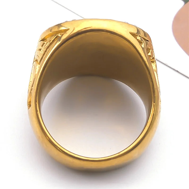 Gold ring with horse head Dream Horse