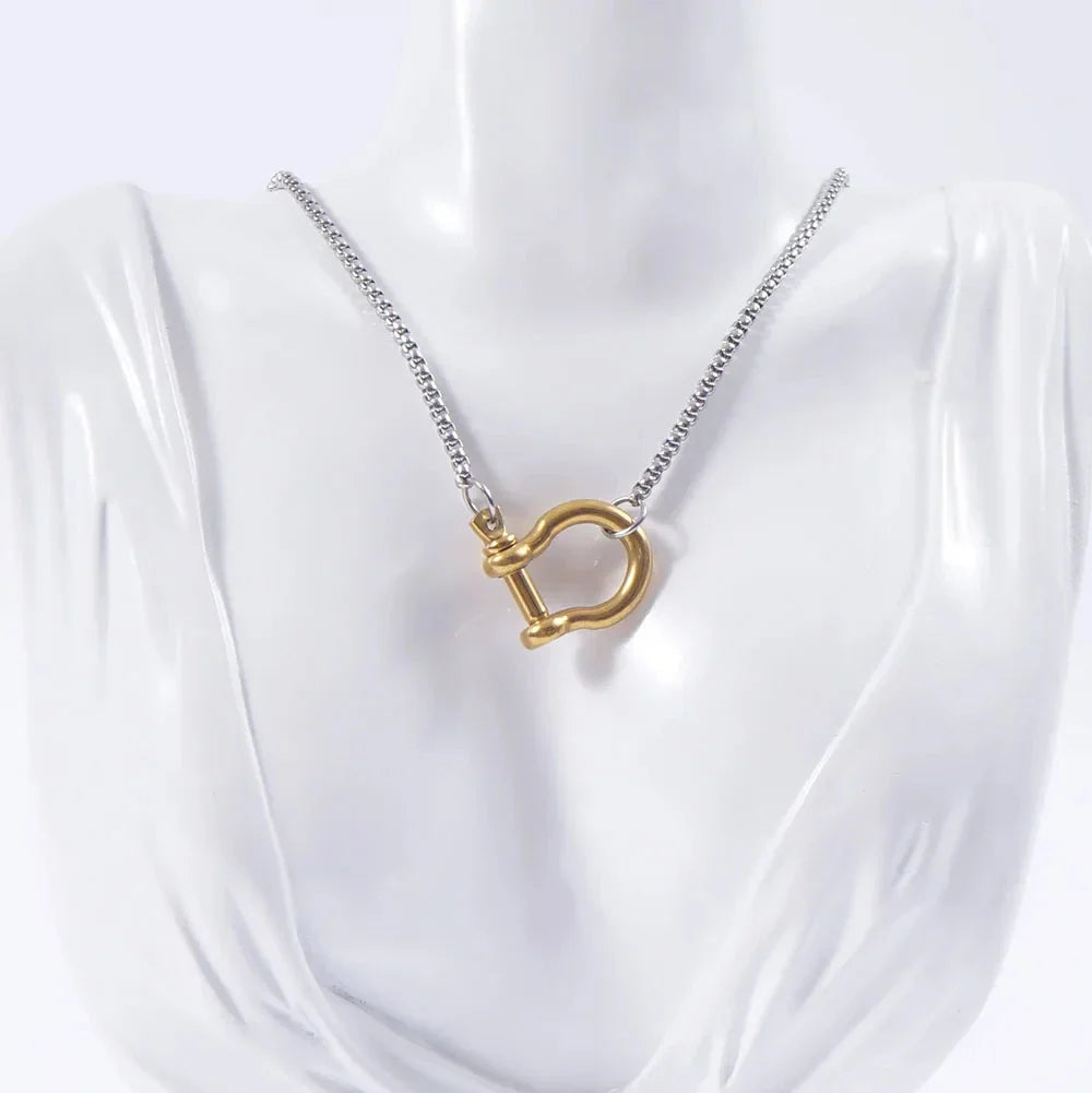Horseshoe pendant for men Dream Horse