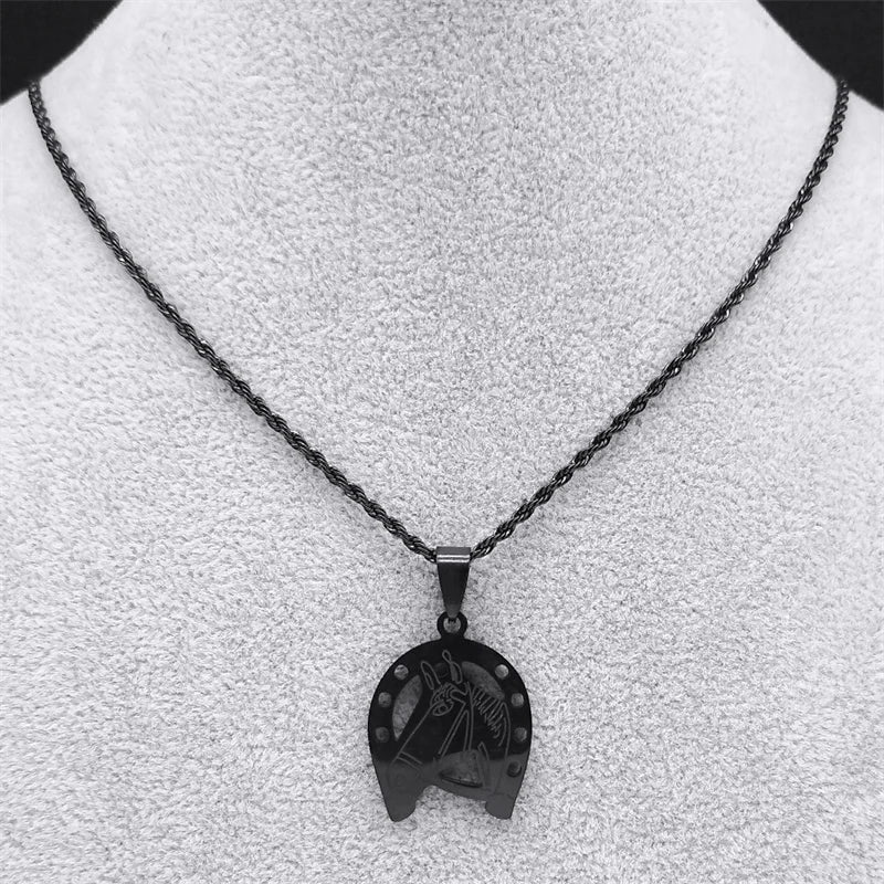 Dark horse necklace Dream Horse