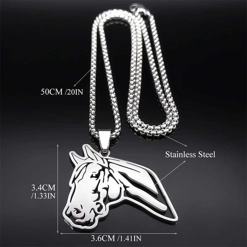 Horse head pendant necklace Dream Horse