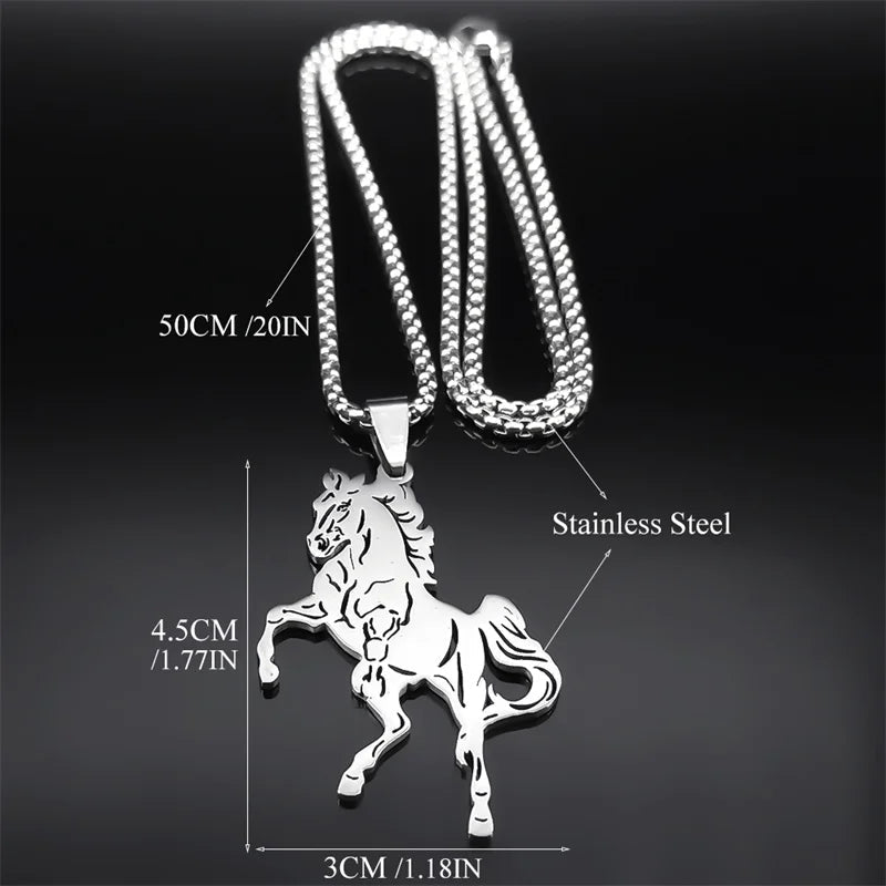 Jumping horse necklace Dream Horse