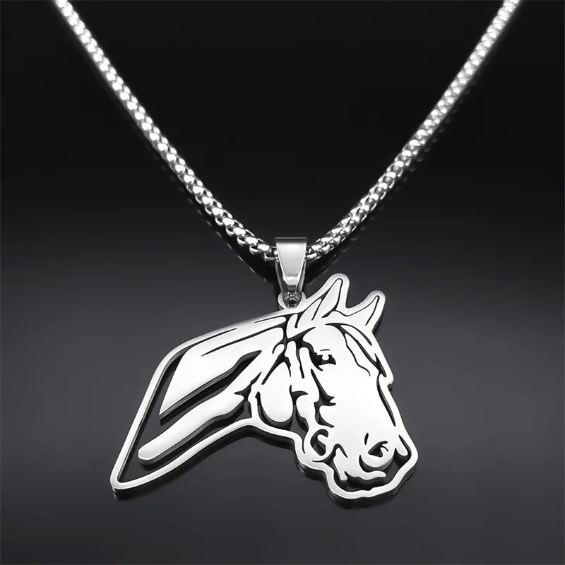 Horse head pendant necklace Dream Horse