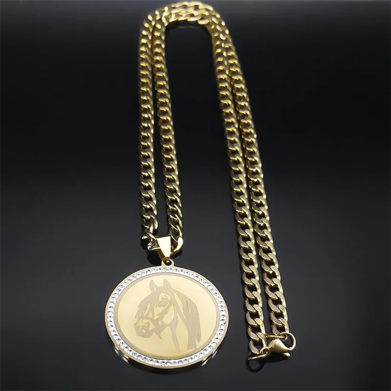 Horse medallion necklace Dream Horse