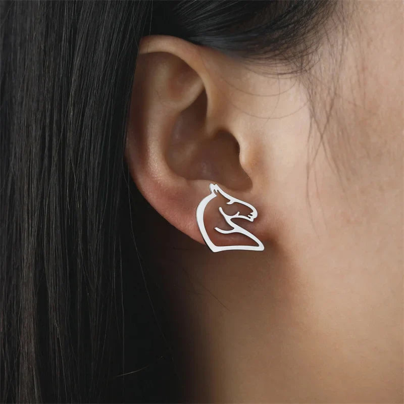 Horse head stud earrings Dream Horse