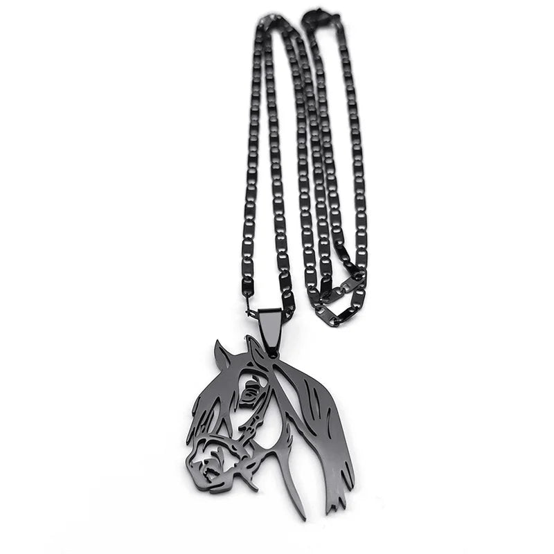 Black horse pendant Dream Horse