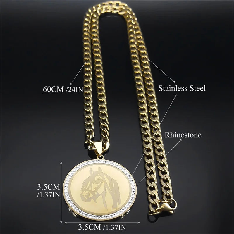 Horse medallion necklace Dream Horse