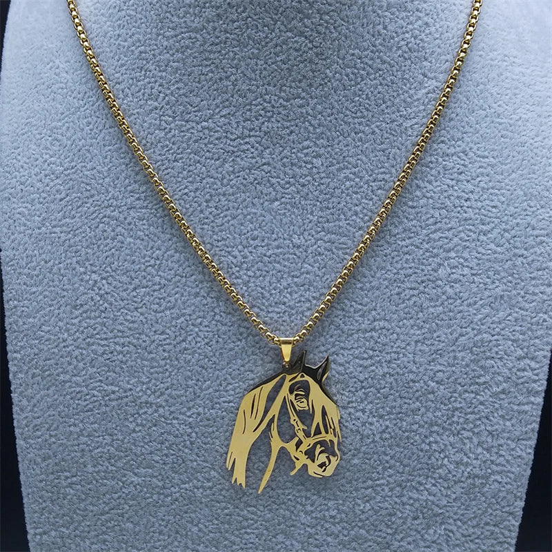 Gold horse pendant Dream Horse