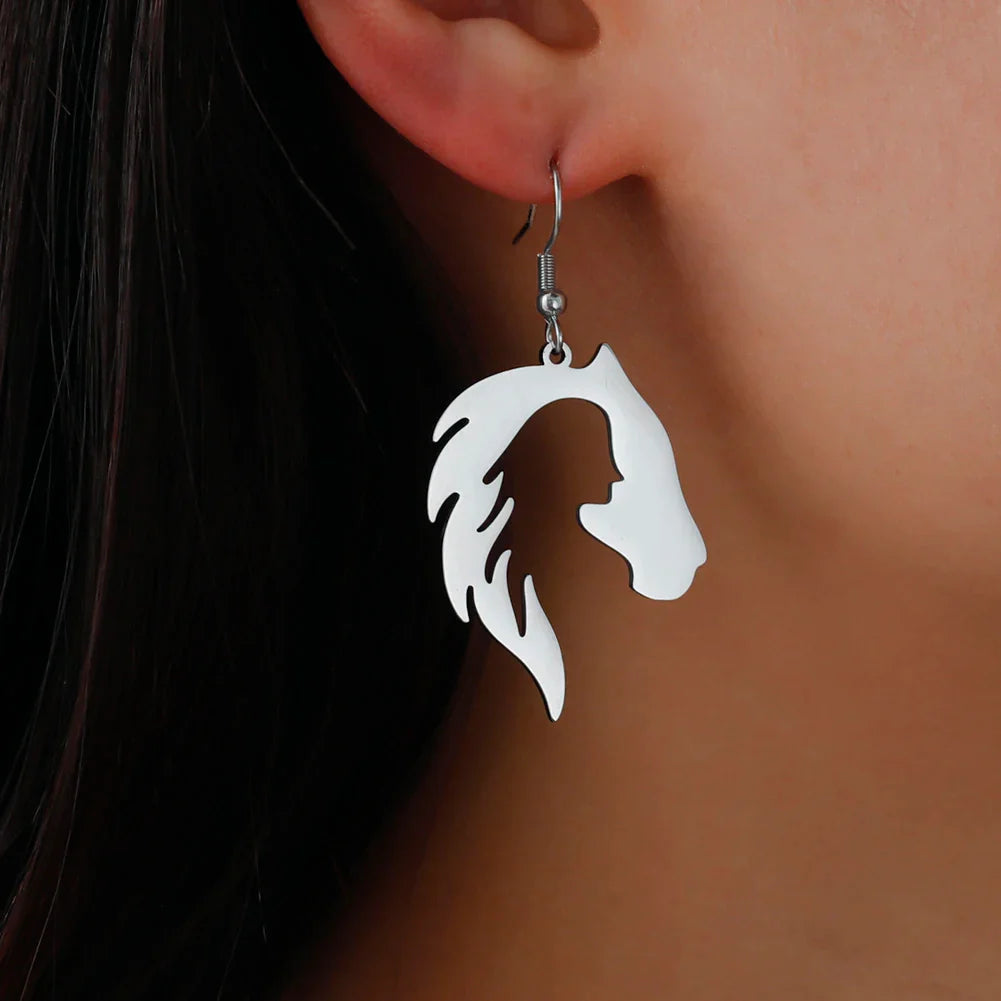 Horse sterling silver earrings Dream Horse