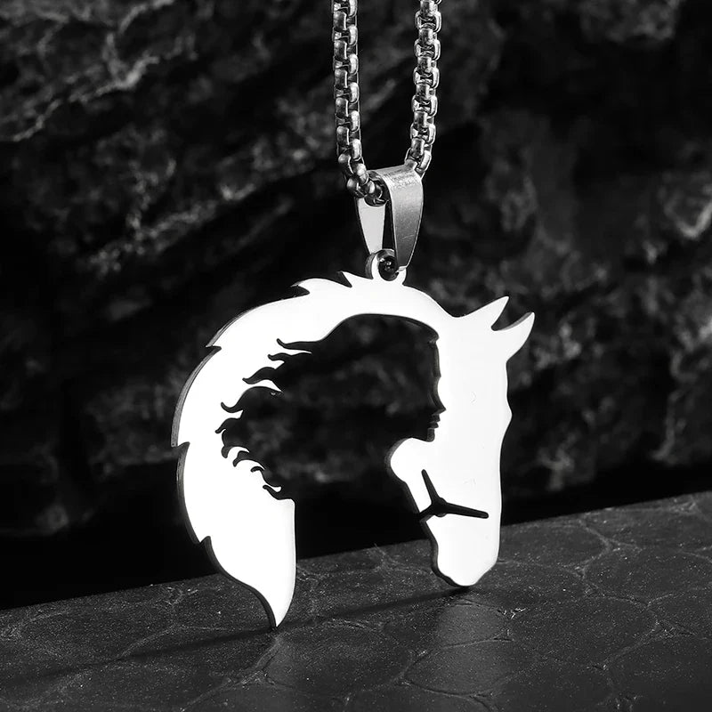 Silver horse pendant Dream Horse