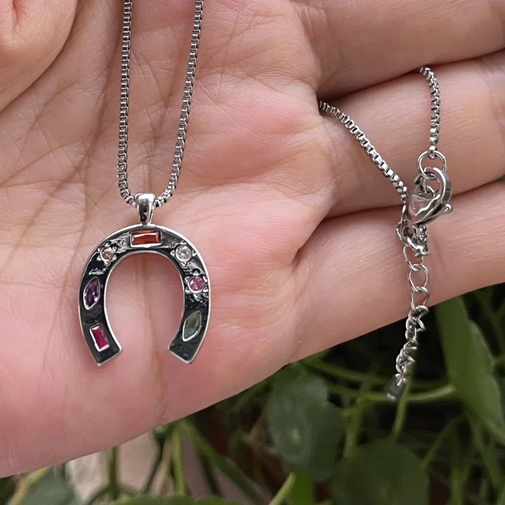 Horseshoe charm necklace Dream Horse