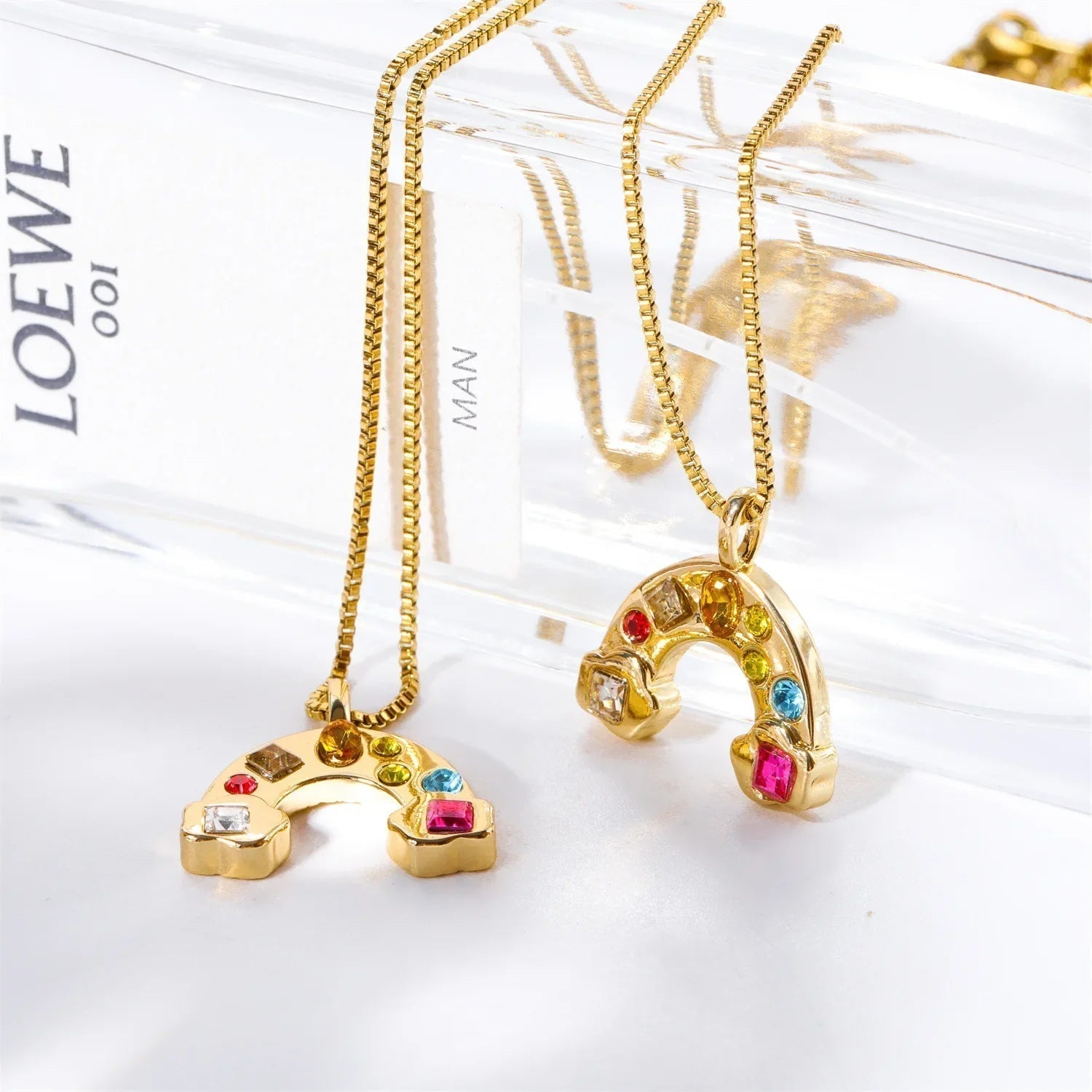 Dainty horseshoe necklace Dream Horse