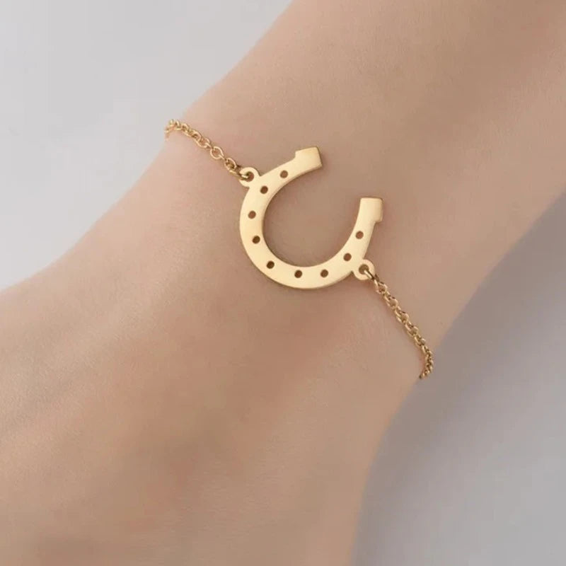 Gold horse shoe bracelet Dream Horse