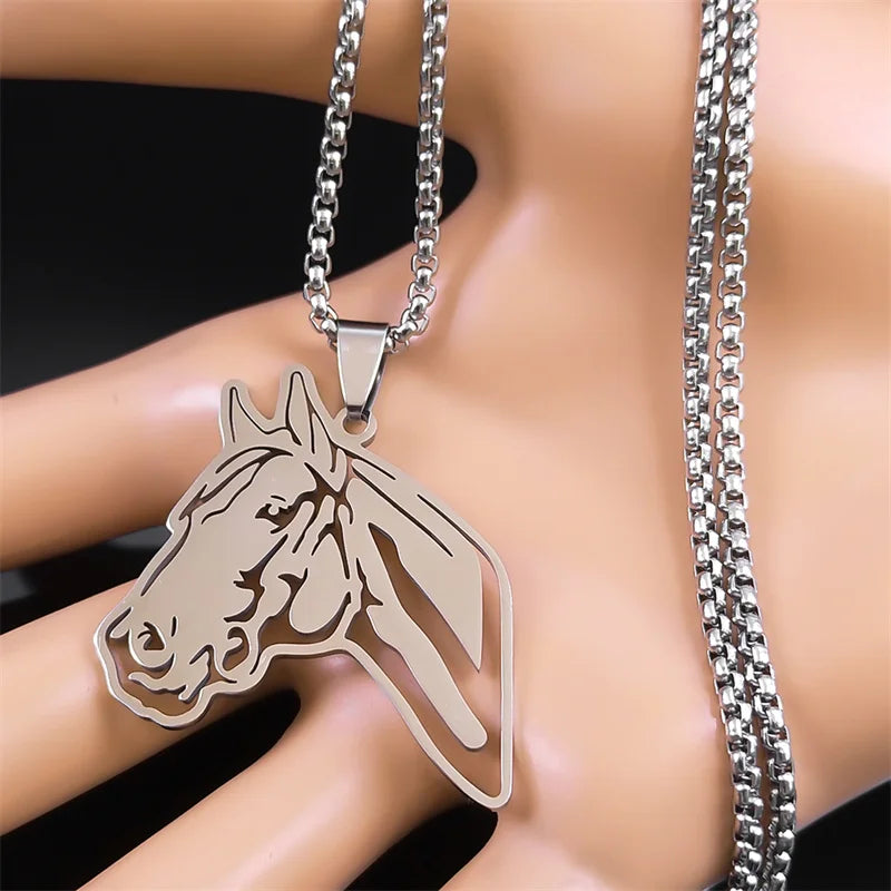 Horse head pendant necklace Dream Horse