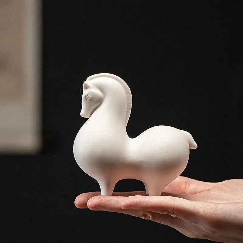 White porcelain horse statue Dream Horse