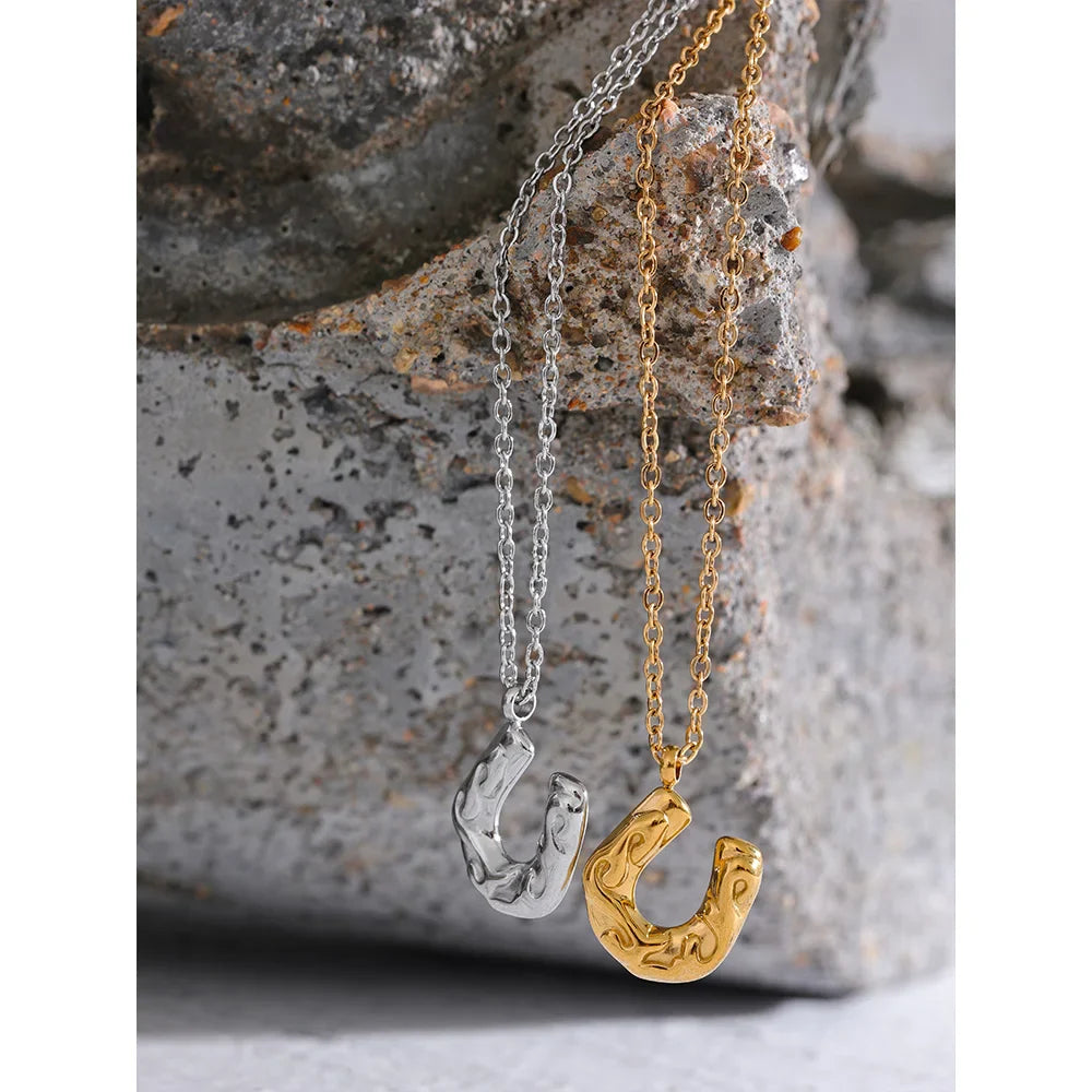 Horseshoe necklace for men Dream Horse