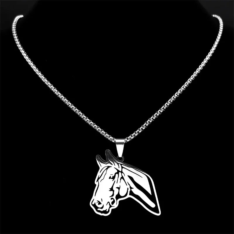 Horse head pendant necklace Dream Horse