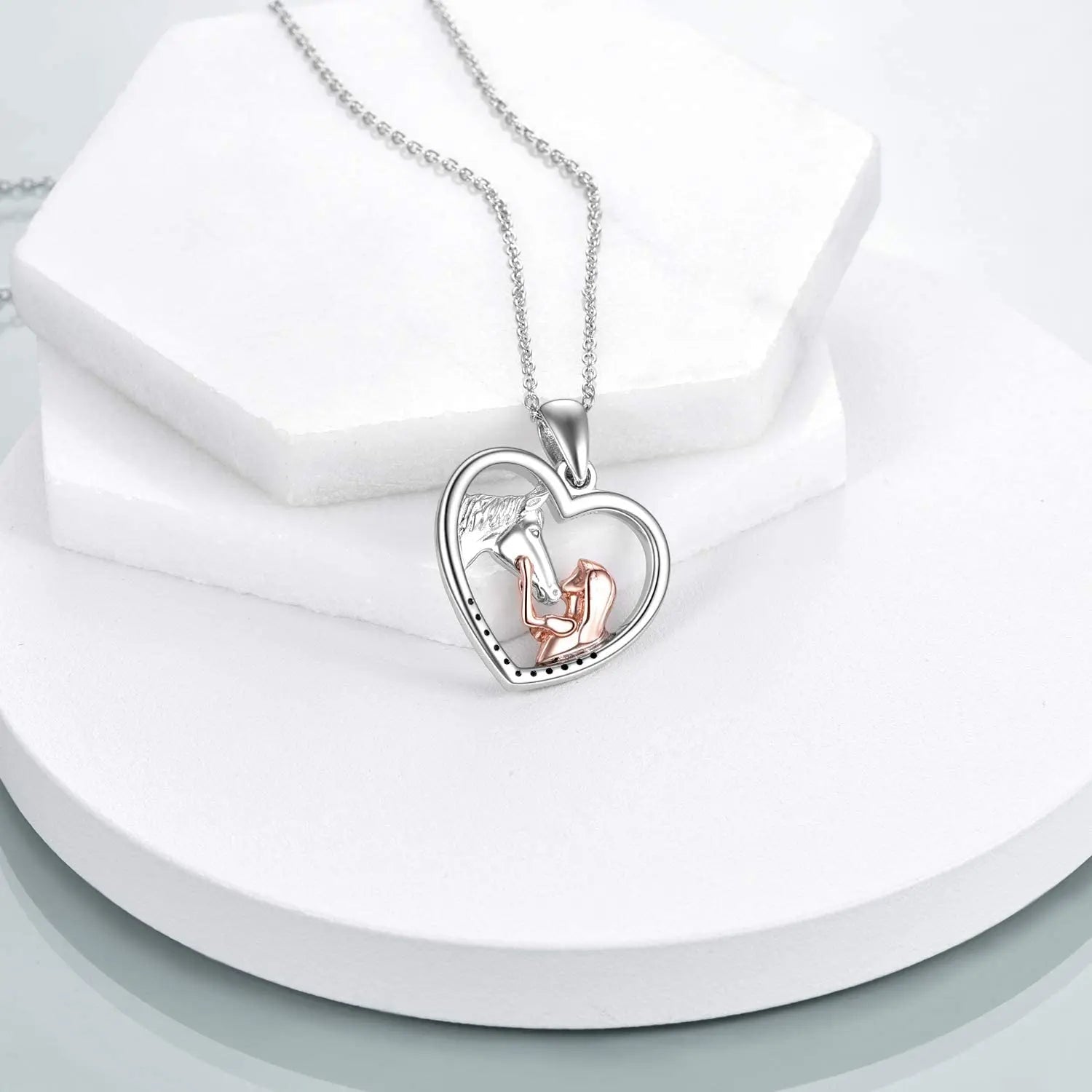 Children's silver horse necklace Dream Horse