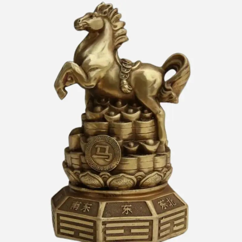 Vintage brass horse statue Dream Horse