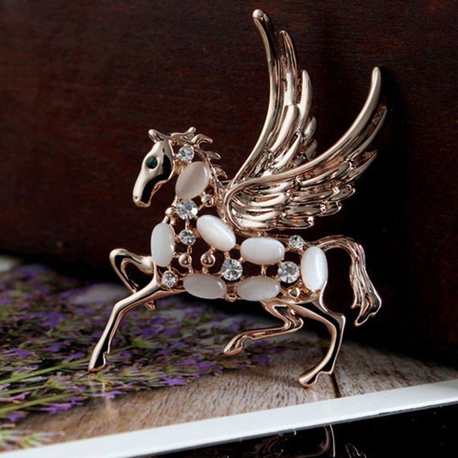 Korean horse brooch