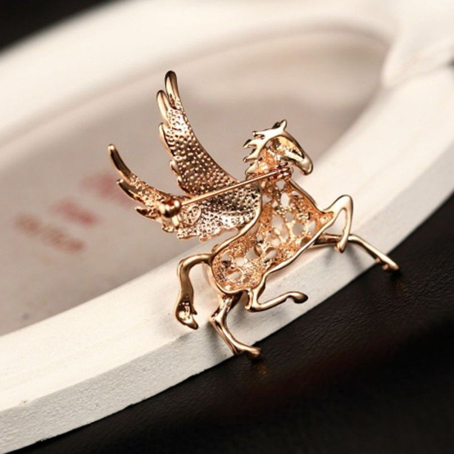 Korean horse brooch