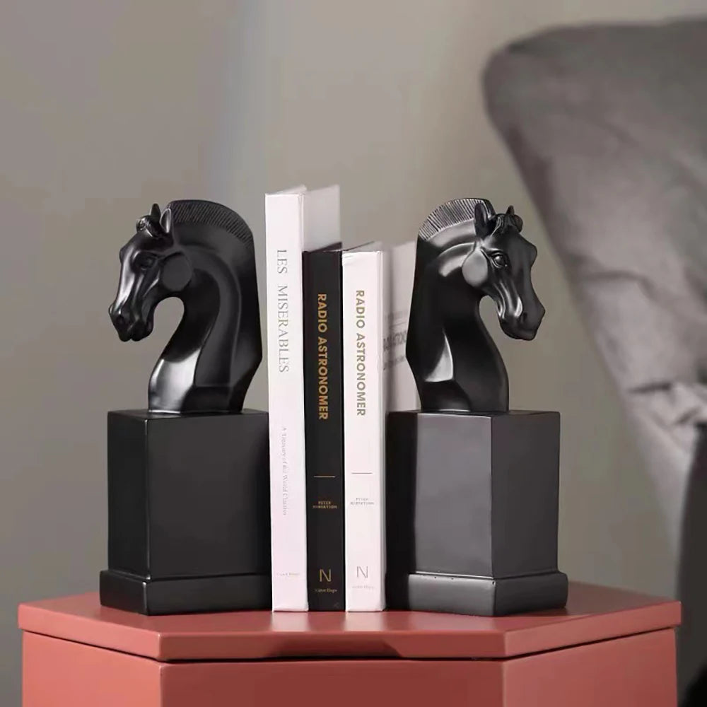 Black horse bookends Dream Horse