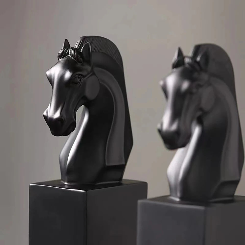 Black horse bookends Dream Horse