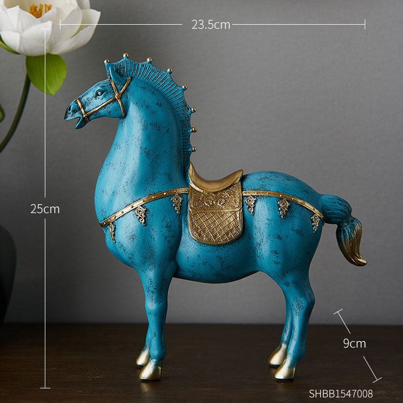 Blue horse sculpture - Dream Horse