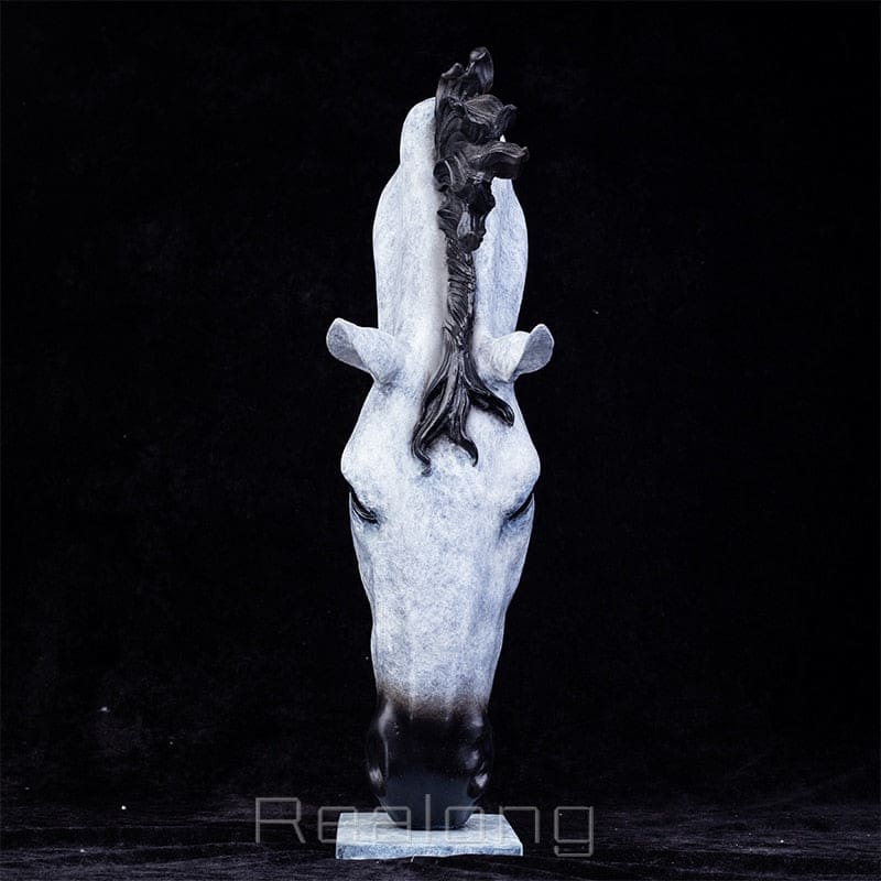 Bronze horse head statue - Dream Horse